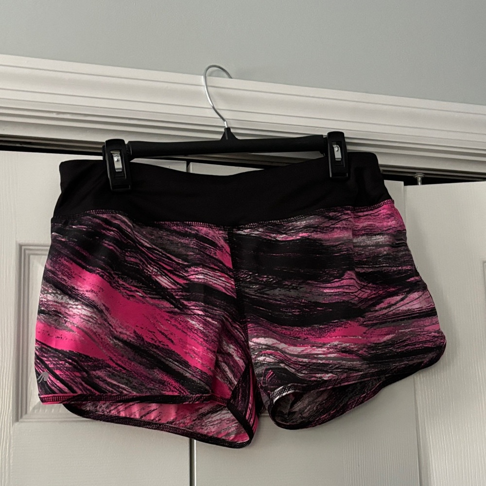 Ideology Pink and Black Athletic Shorts